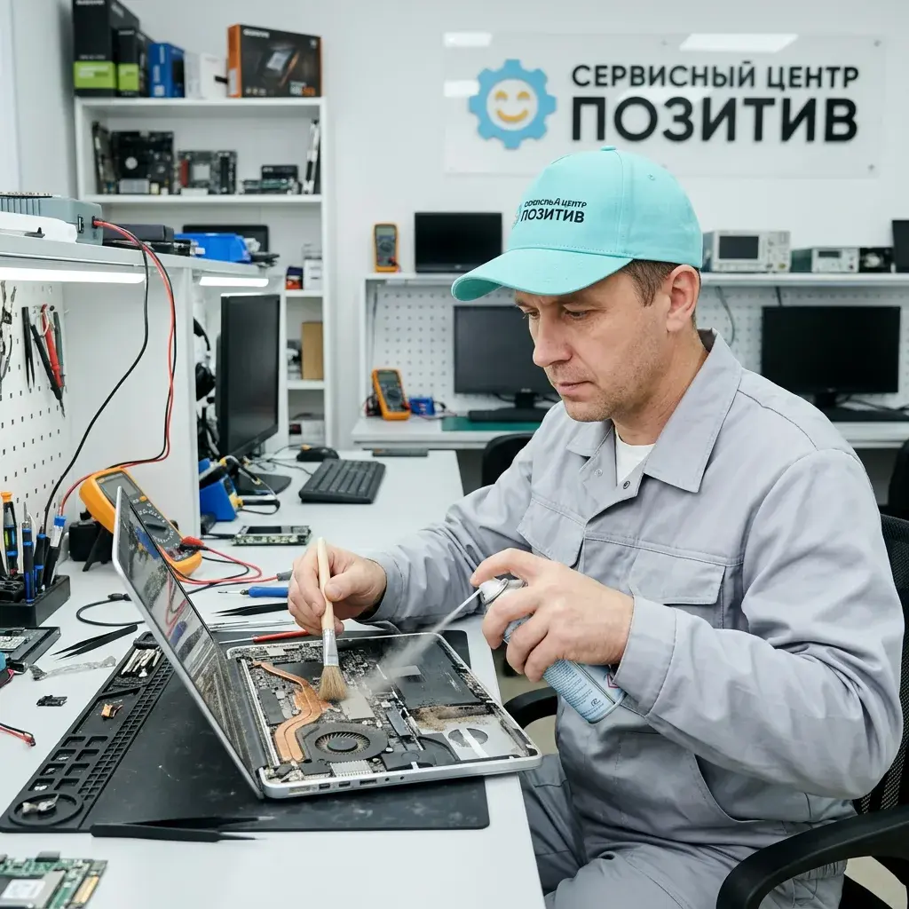 Чистка ноутбука от пыли в Климовске | Замена термопасты