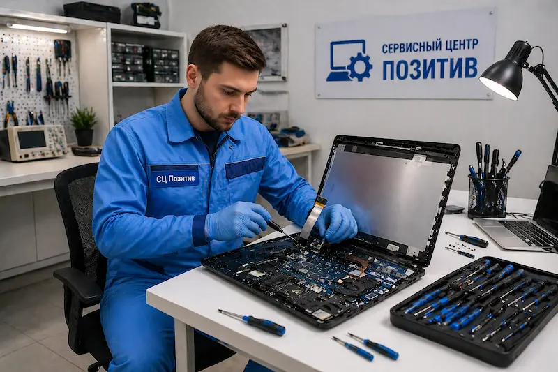 Замена шлейфа матрицы ноутбука в Климовске