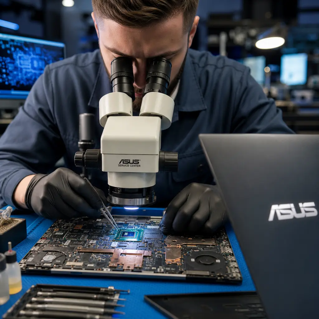 Замена видеокарты ноутбука Asus в Климовске