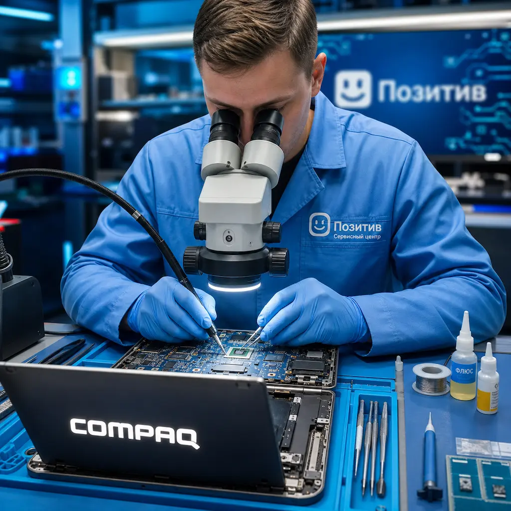 Замена видеокарты ноутбука Compaq в Климовске