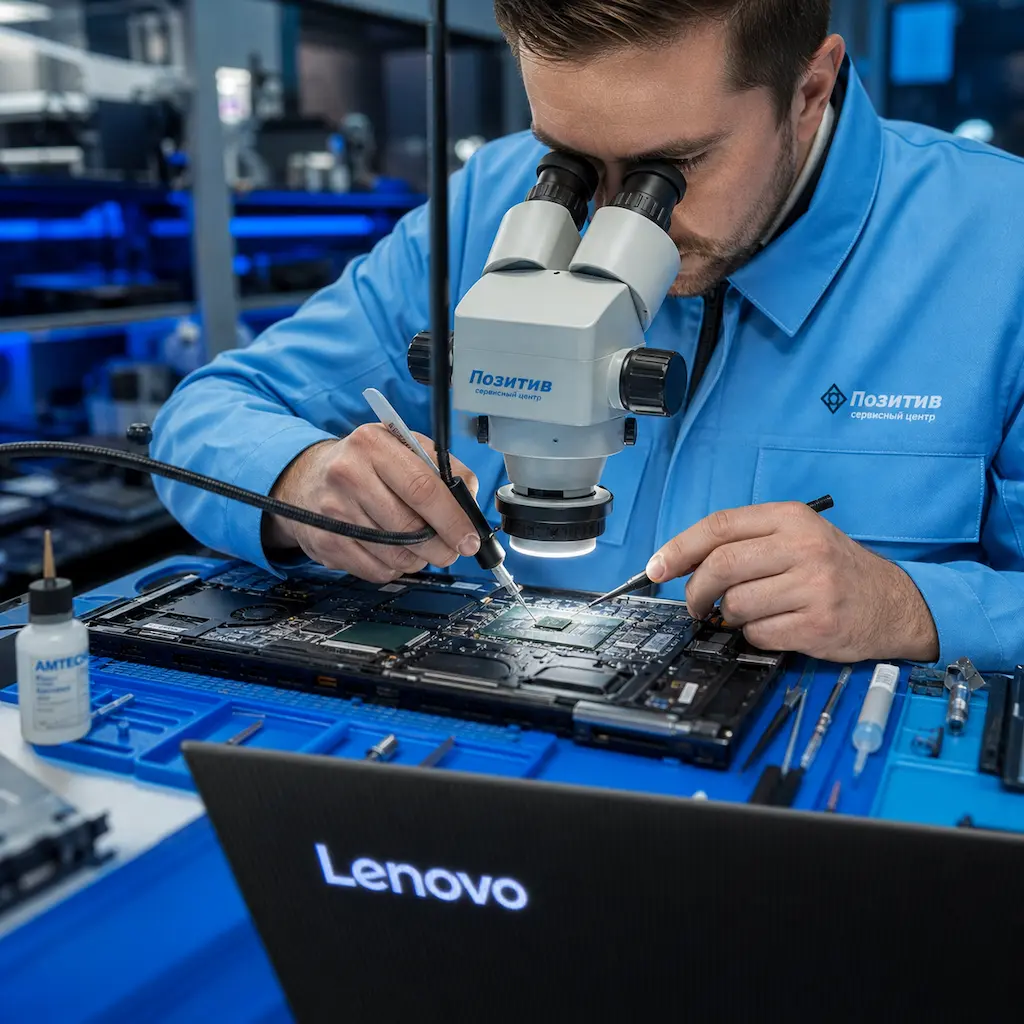 Замена видеокарты ноутбука Lenovo в Климовске