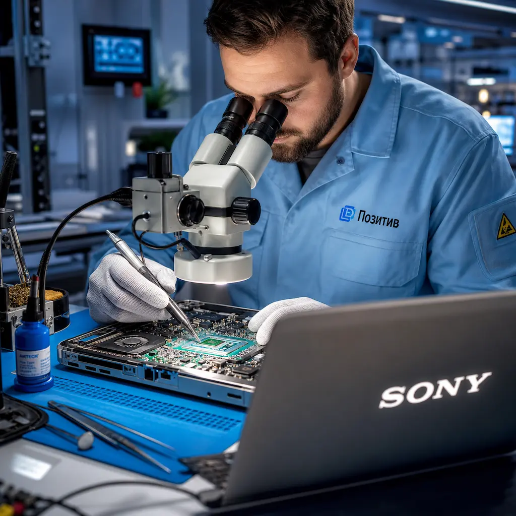 Замена видеокарты ноутбука Sony в Климовске