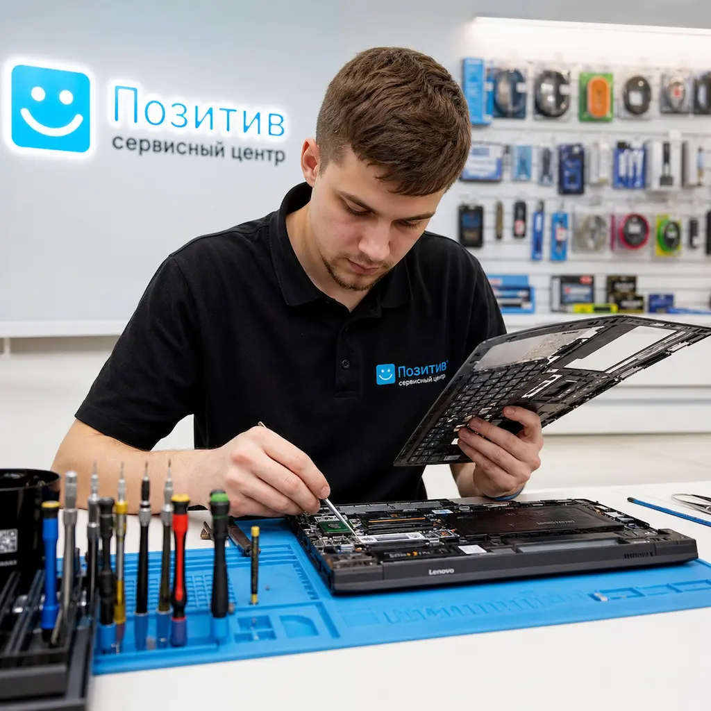 заменить клавиатуру на ноутбуке Lenovo в Климовске