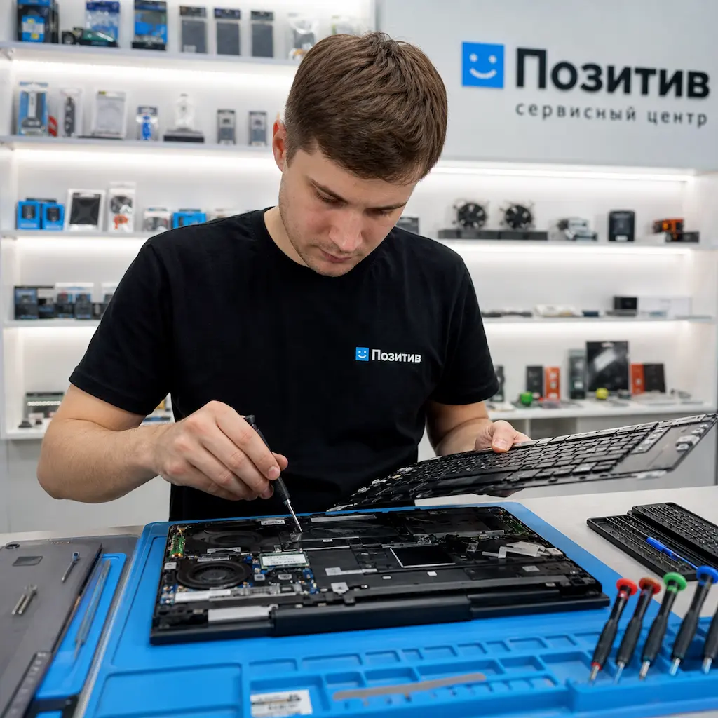 заменить клавиатуру на ноутбуке Samsung в Климовске