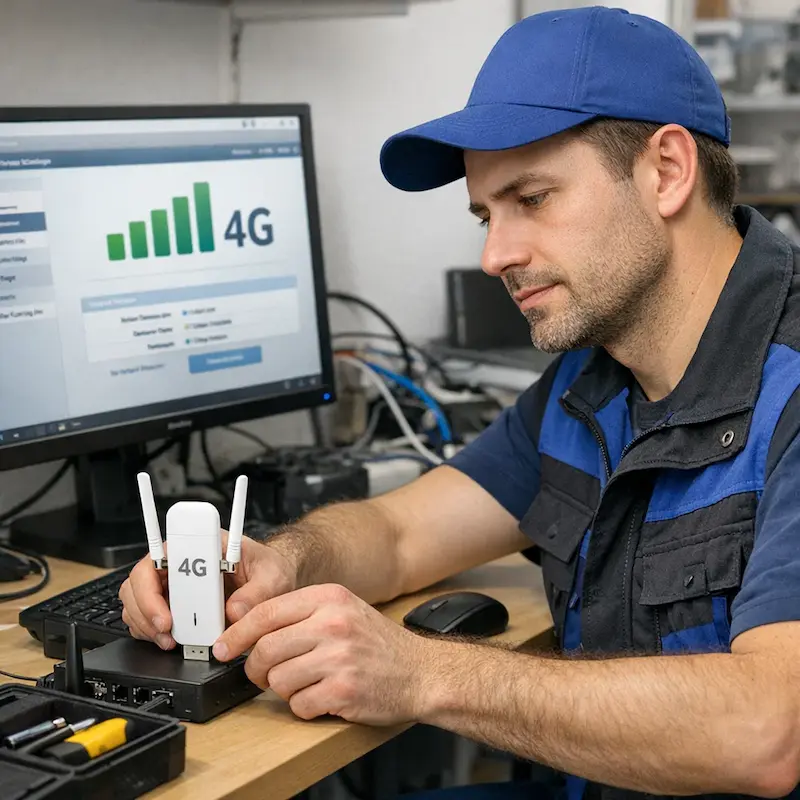 Настройка LTE модема в Климовске