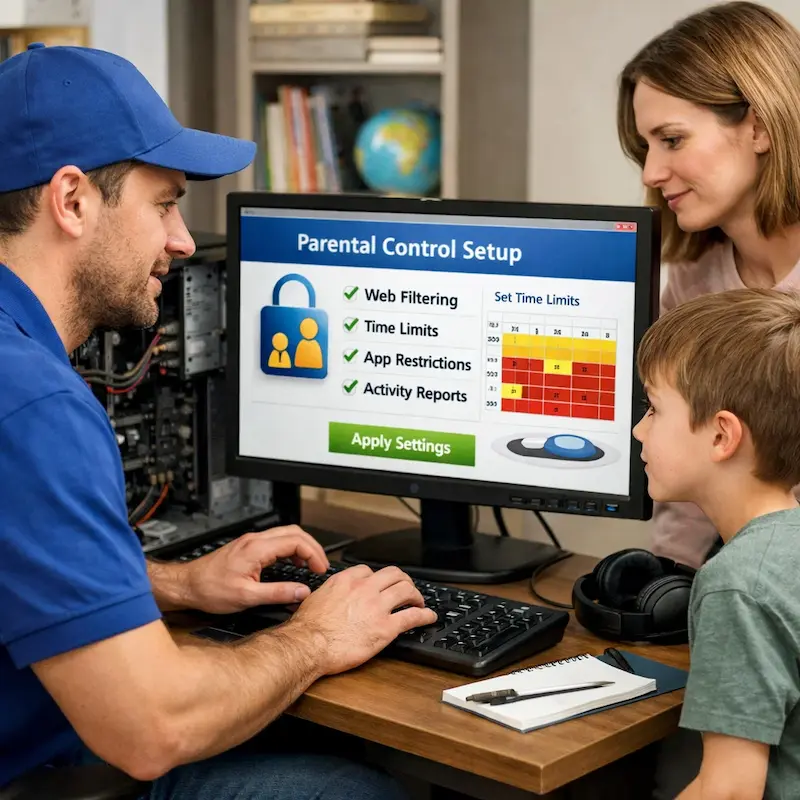 установка родительского контроля в Климовске