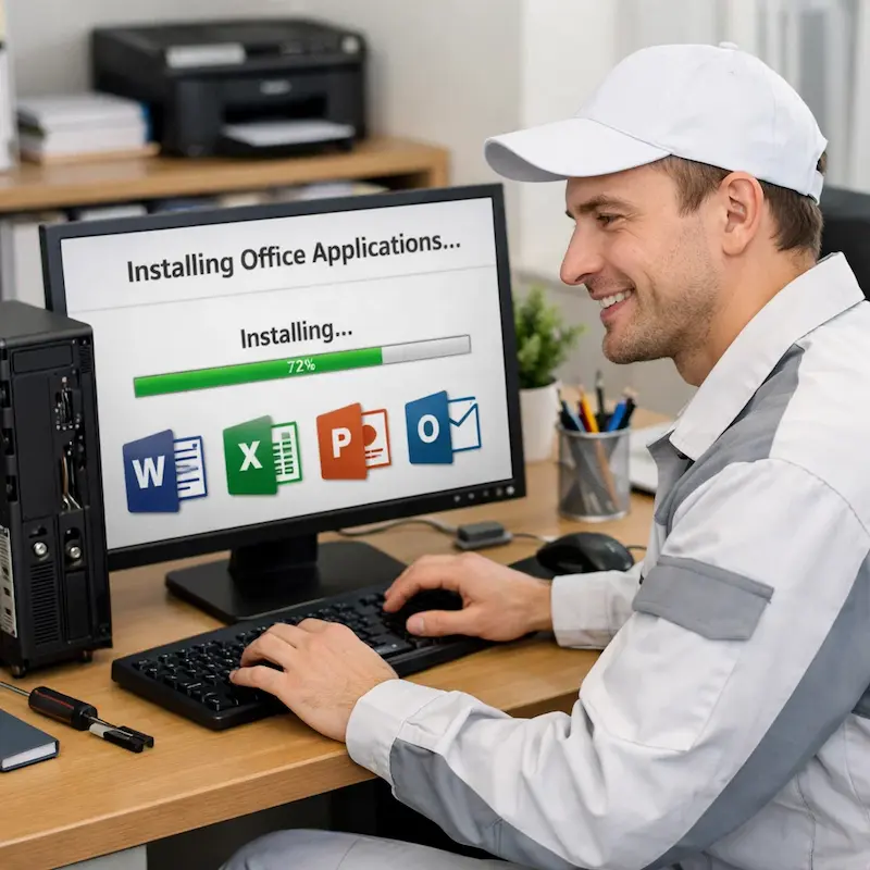 Установка и настройка программ на компьютере в Климовске