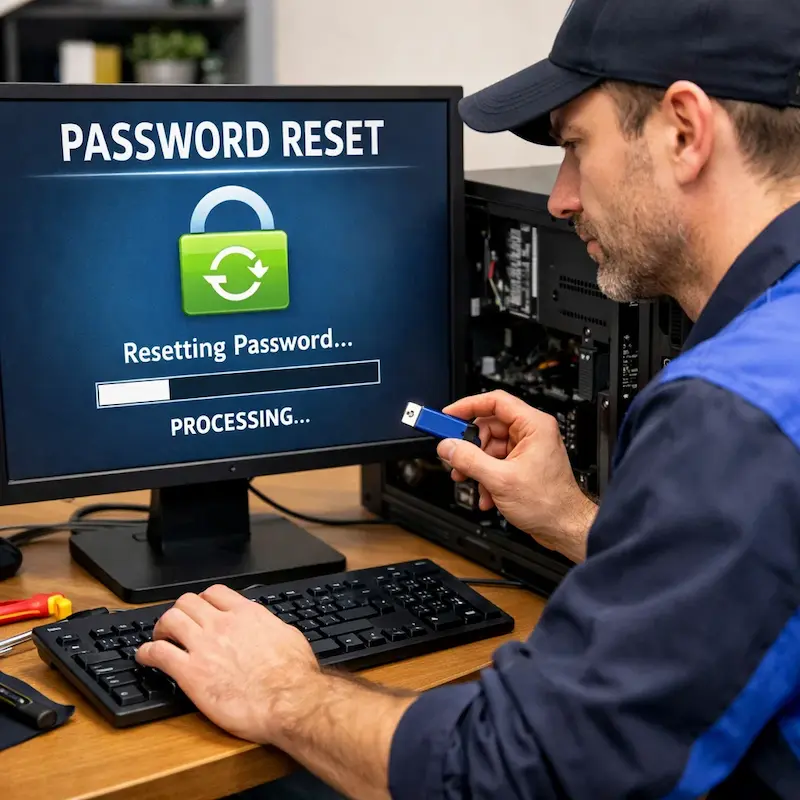 Удаление пароля на компьютере в Климовске