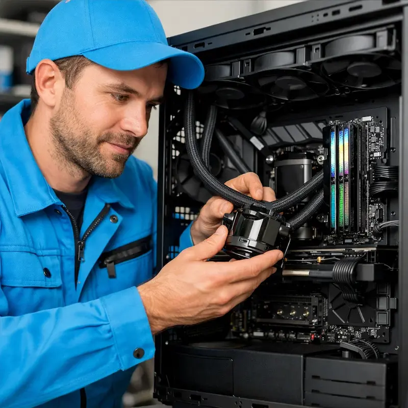 Установка СЖО на ПК в Климовске