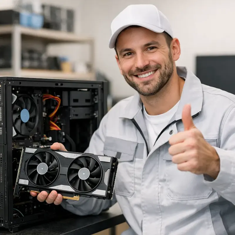 установка видеокарты на ПК в Климовске