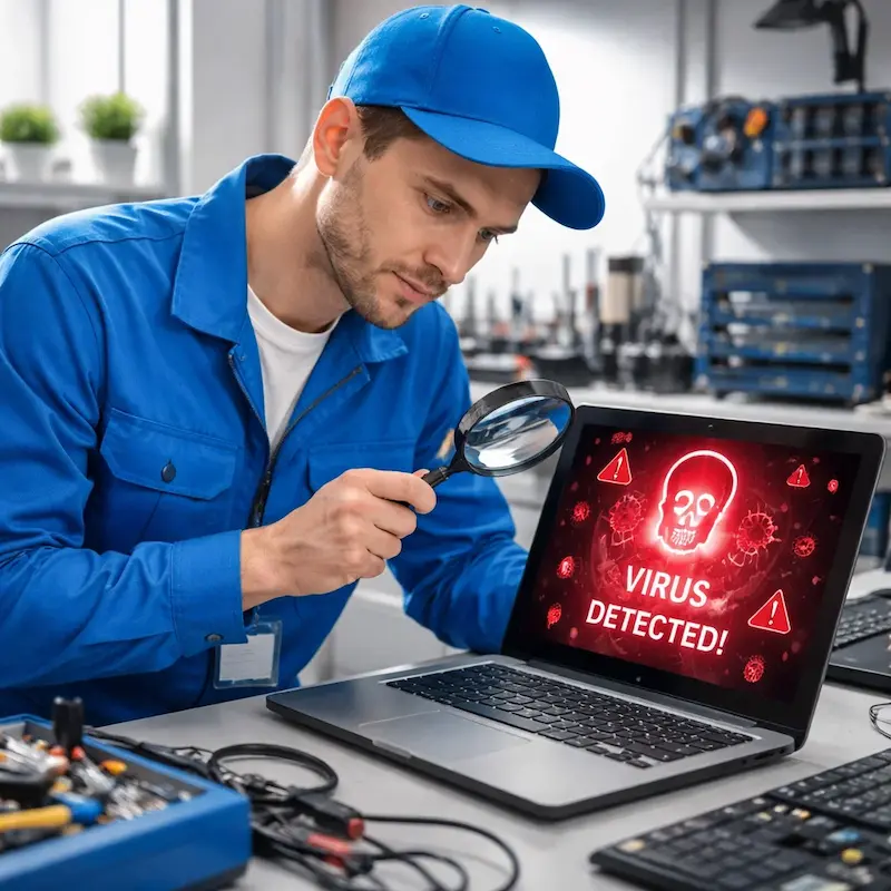 Поиск компьютерных вирусов в Климовске